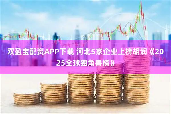 双盈宝配资APP下载 河北5家企业上榜胡润《2025全球独角兽榜》