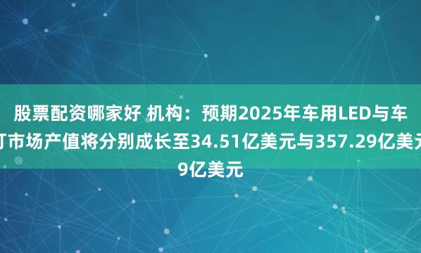 股票配资哪家好 机构：预期2025年车用LED与车灯市场产值将分别成长至34.51亿美元与357.29亿美元